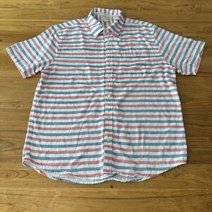 Carbon2Cobalt Striped Button Down Shirt Men’s Medium